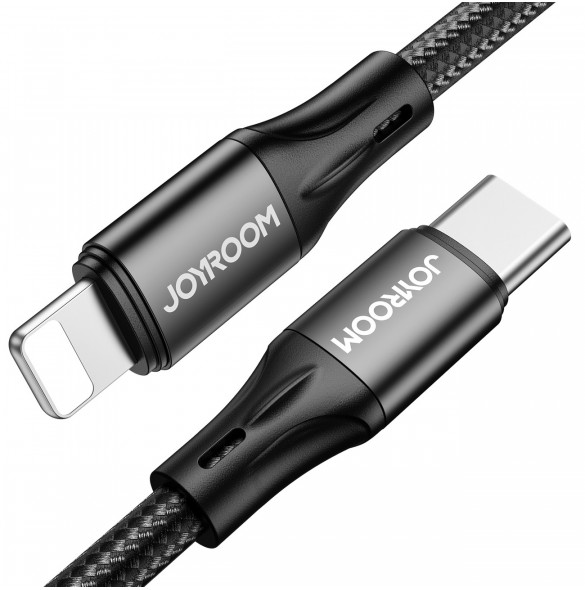 Joyroom Snabbladdning / Datakabel USB Typ C - Lightning PD 20W 2m Svart (S-2024N1-PD)