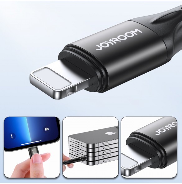 Joyroom Snabbladdning / Datakabel USB Typ C - Lightning PD 20W 2m Svart (S-2024N1-PD)