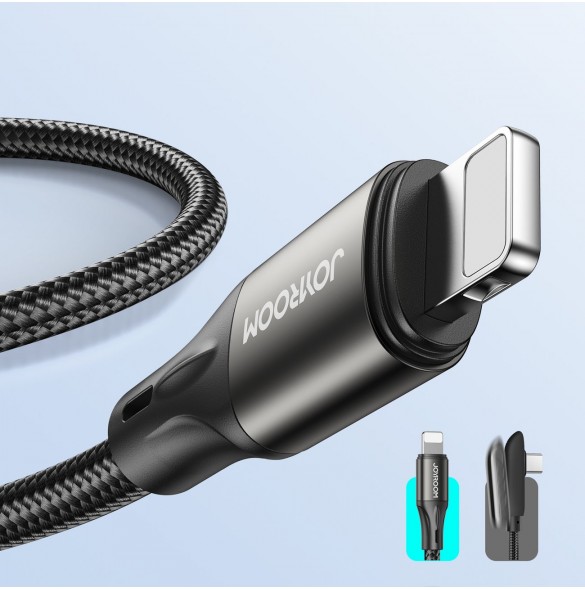Joyroom Snabbladdning / Datakabel USB Typ C - Lightning PD 20W 2m Svart (S-2024N1-PD)