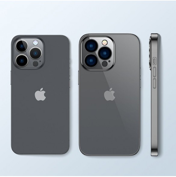 Joyroom 14Q Fodral fodral för iPhone 14 Plus fodral med metallram svart (JR-14Q3-svart)