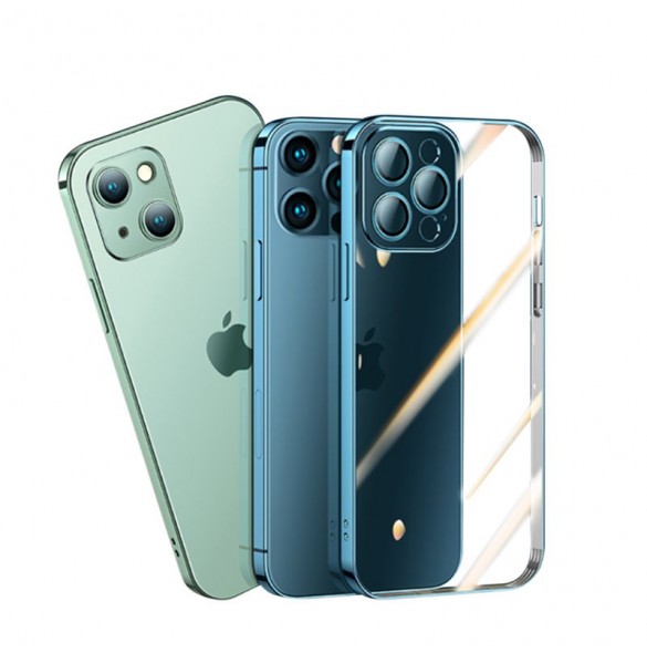 Joyroom Chery Mirror Case Skal till iPhone 13 Metallisk ram Blå (JR-BP907 kungblå)
