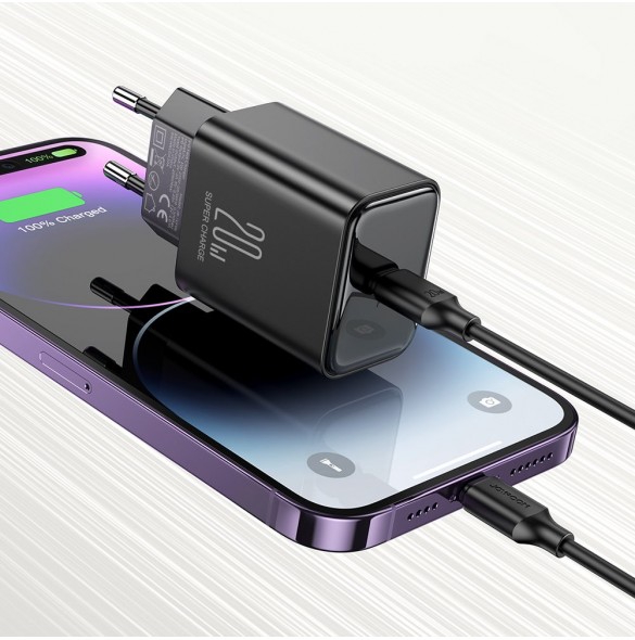 Joyroom JR-TCF06 USB C 20W PD laddare - svart