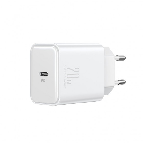 Joyroom JR-TCF06 USB C 20W PD laddare - Vit