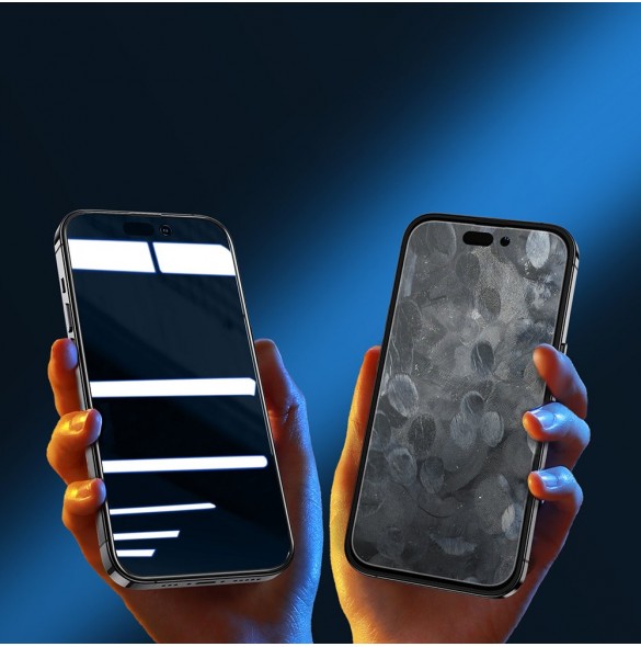 Joyroom Knight 2.5D Privacy TG härdat glas för iPhone 14 Plus med antispionfilter helskärm med ram transparent (JR-P03)