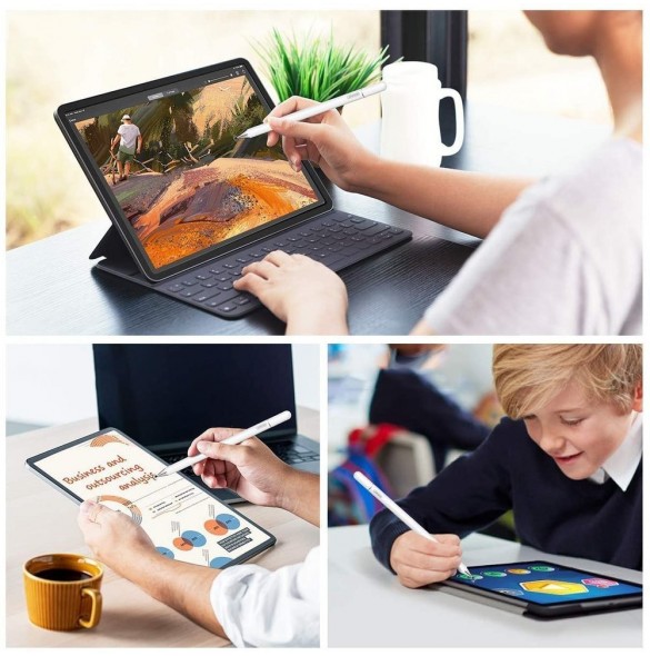 Joyroom excellent-serien passiv kapacitiv stylus penna vit (JR-BP560)