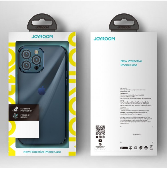 Joyroom Chery Mirror Case Skal för iPhone 13 Pro Metallisk ram Silver (JR-BP908 silver)