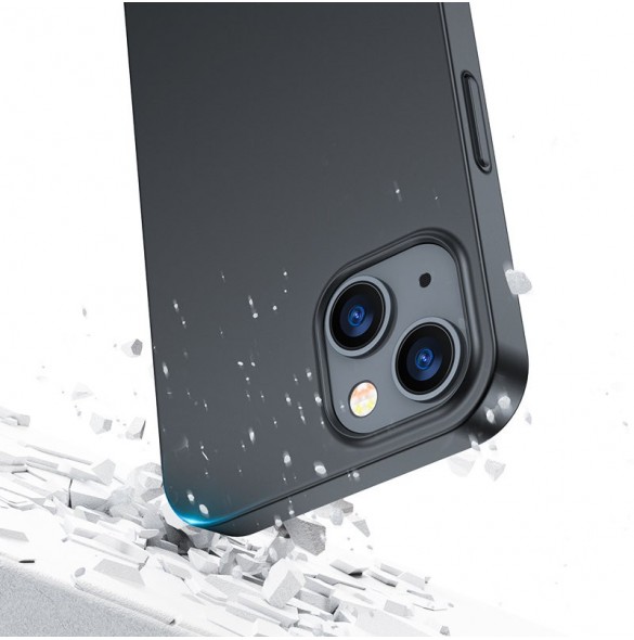 Joyroom 360 Full Case fram och bak skal för iPhone 13 + skärmskydd i härdat glas svart (JR-BP927 svart)
