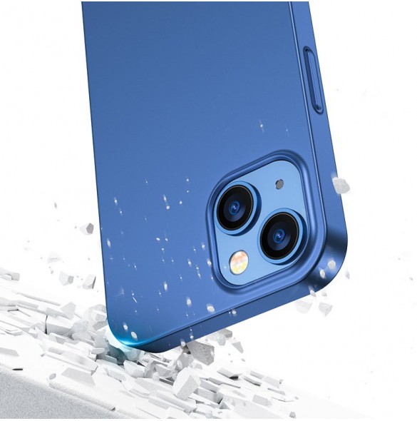 Joyroom 360 Full Case fram och bak skal för iPhone 13 + skärmskydd i härdat glas blå (JR-BP927 blå)