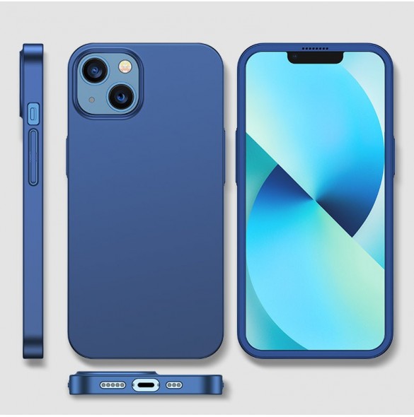 Joyroom 360 Full Case fram och bak skal för iPhone 13 + skärmskydd i härdat glas blå (JR-BP927 blå)
