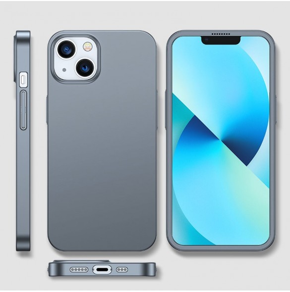 Joyroom 360 Full Case fram och bak skal för iPhone 13 + skärmskydd i härdat glas grå (JR-BP927 tranish)