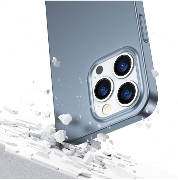 Joyroom 360 Full Case fram och bak skal till iPhone 13 Pro + skärmskydd i härdat glas grå (JR-BP935 tranish)
