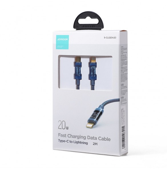 Joyroom-kabel USB Typ C - Lightning PD 20W 2m blå (S-CL020A20-blå)