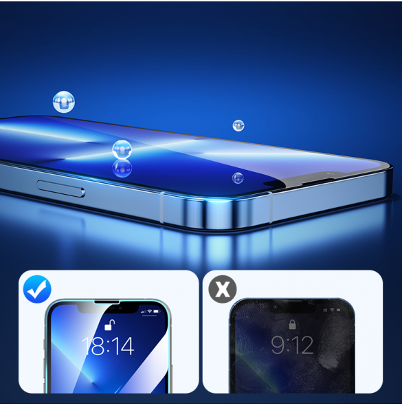 Joyroom härdat glas med monteringssats för iPhone 13 Pro Max 6.7 "transparent (JR-PF937)
