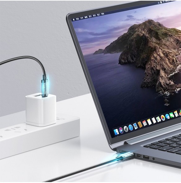 Joyroom-kabel USB Type-C - USB Type-C 100W 2m blå (S-CC100A20)