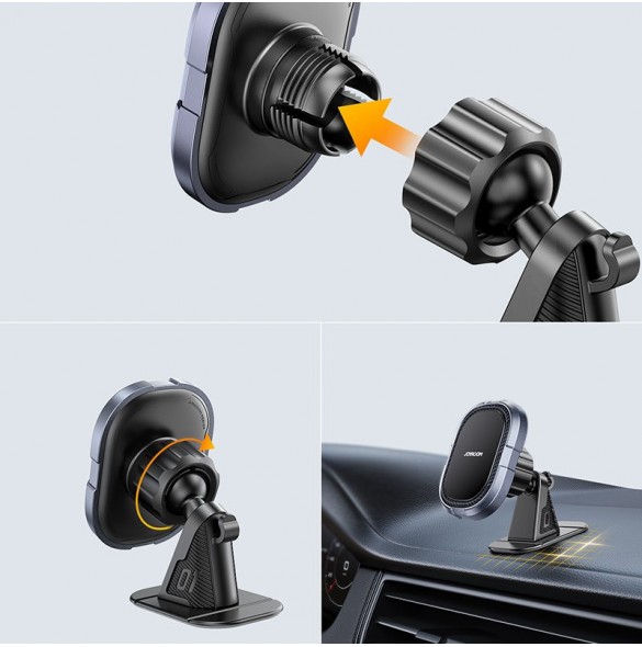 Joyroom magnetisk telefonhållare för instrumentbräda grå (JR-ZS311)