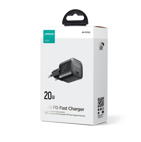 Miniladdare USB C 20W PD Joyroom JR-TCF02 - svart
