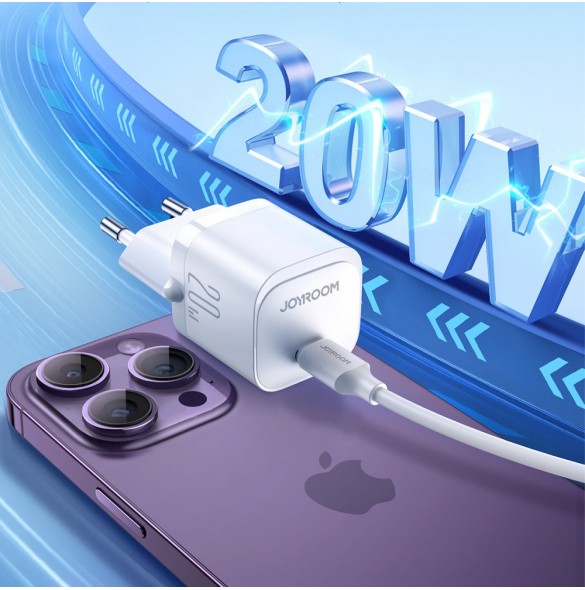 Miniladdare USB C 20W PD Joyroom JR-TCF02 - Vit