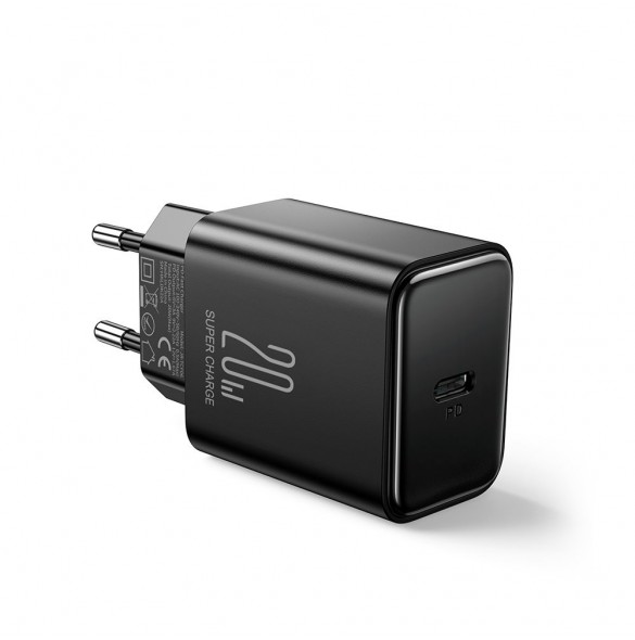 USB C-laddare 20W PD Joyroom JR-TCF06 med USB C-kabel - Lightning - svart