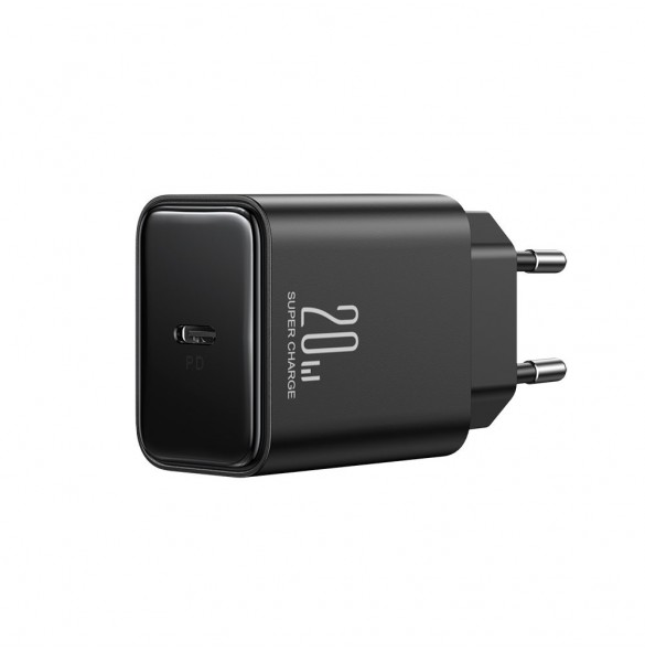 USB C-laddare 20W PD Joyroom JR-TCF06 med USB C-kabel - Lightning - svart