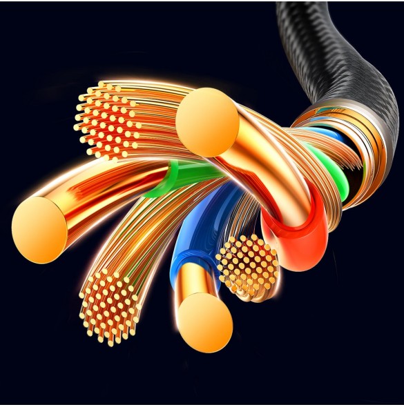 Joyroom 3in1 USB-kabel - USB Typ C / Lightning / micro USB 3,5 A 1,2 m blå (S-1T3015A5)