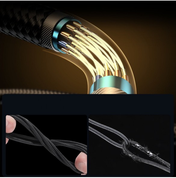 Joyroom Angled Lightning-kabel - USB C för snabb laddning och dataöverföring 20W 1,2 m svart (S-CL020A6)