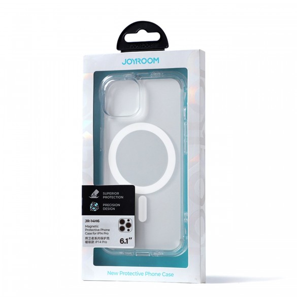 Joyroom Magnetic Defender Magnetic Case för iPhone 14 Pro Armored Case med krokar Stativ Klar (MagSafe-kompatibel)