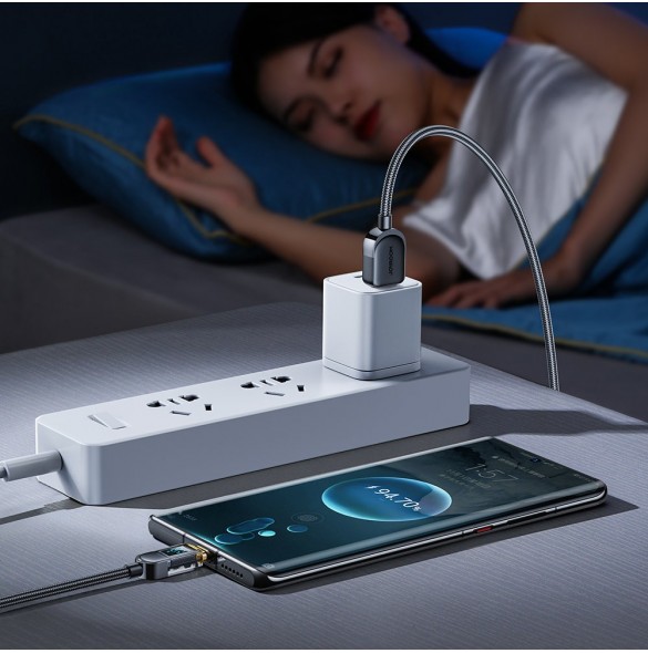 Joyroom USB-kabel - USB C 66W för snabbladdning och dataöverföring 1,2 m svart (S-AC066A4)