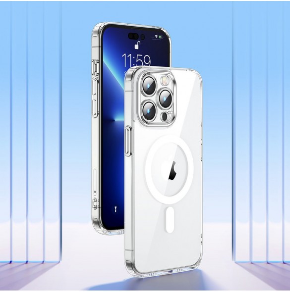 Joyroom 14D magnetfodral Magnetfodral för iPhone 14 Plus Kompatibel med MagSafe transparent (JR-14D7)