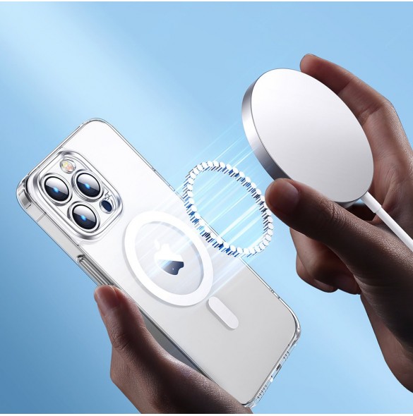 Joyroom 14D magnetfodral Magnetfodral för iPhone 14 Plus Kompatibel med MagSafe transparent (JR-14D7)