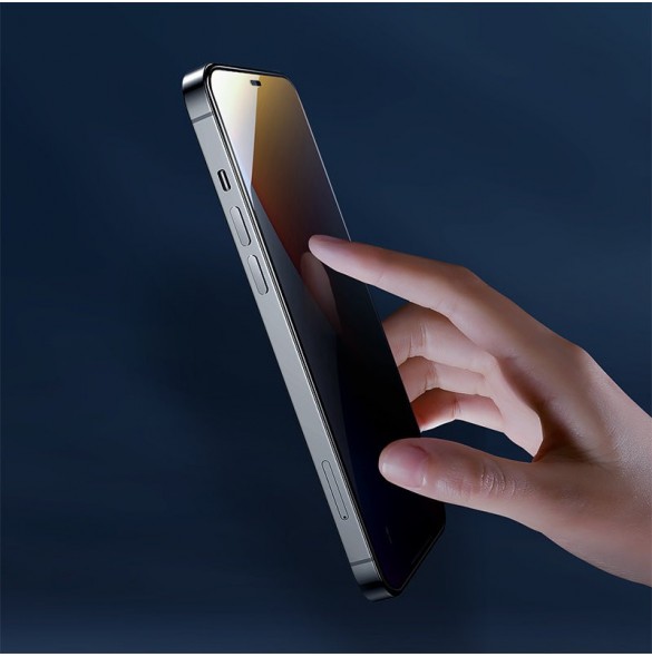 Joyroom Knight Series 2.5D helskärmsskydd härdat glas för iPhone 12 Pro Max (6,7")
