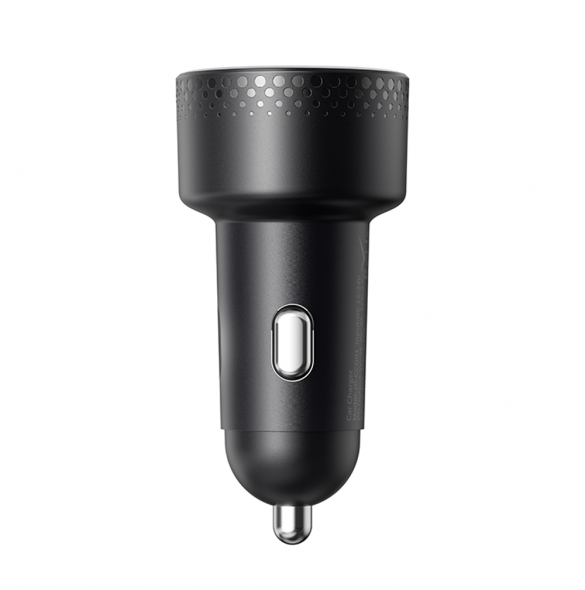Billaddare med voltmeter 53W (USB C, USB) Joyroom JR-CCD01 svart