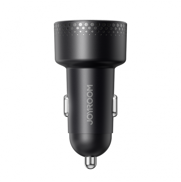 Billaddare med voltmeter 53W (USB C, USB) Joyroom JR-CCD01 svart