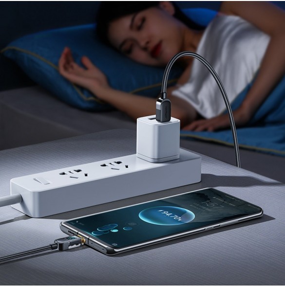 Joyroom USB C - USB C 100W kabel för snabb laddning och dataöverföring 1,2 m svart (S-CC100A4)