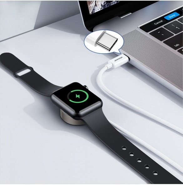 Joyroom-kabel med induktionsladdare för Apple Watch 1,2m vit (S-IW004)