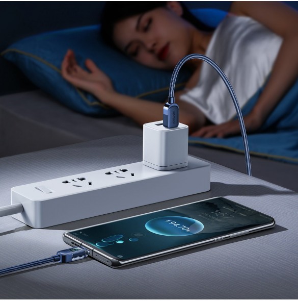 Joyroom USB C - USB C 100W kabel för snabb laddning och dataöverföring 1,2 m blå (S-CC100A4)