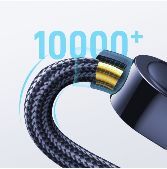 Joyroom USB C - USB C 100W kabel för snabb laddning och dataöverföring 1,2 m blå (S-CC100A4)