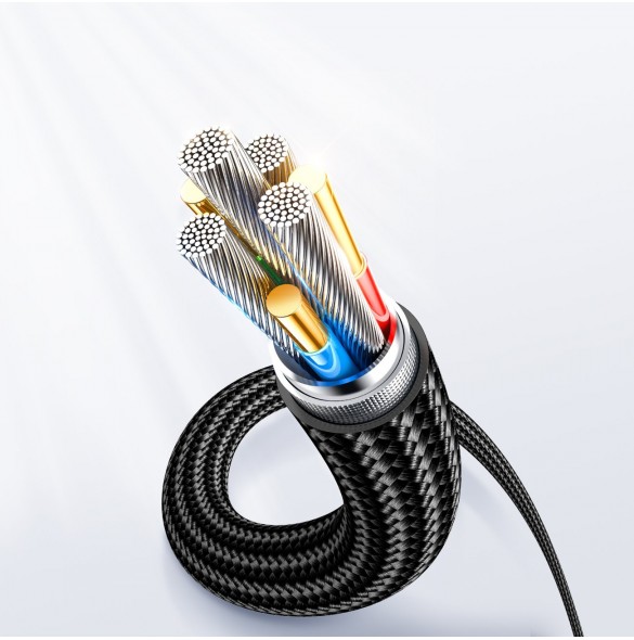 Joyroom USB C - Lightning 20W-kabel med laddningsströmdisplay 1,2 m svart (S-CL020A4)