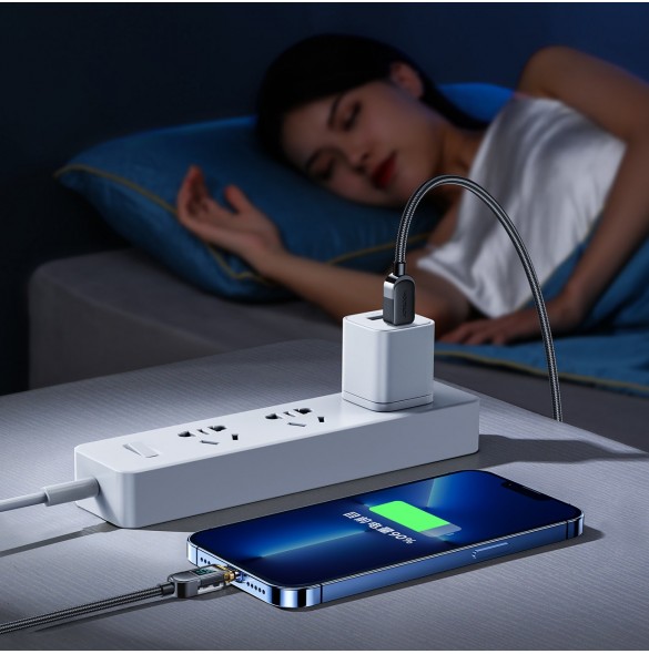 Joyroom USB C - Lightning 20W-kabel med laddningsströmdisplay 1,2 m svart (S-CL020A4)