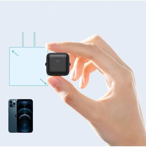 Joyroom snabb väggladdare USB Typ C 20W Power Delivery Quick Charge 3.0 AFC svart (L-P202)