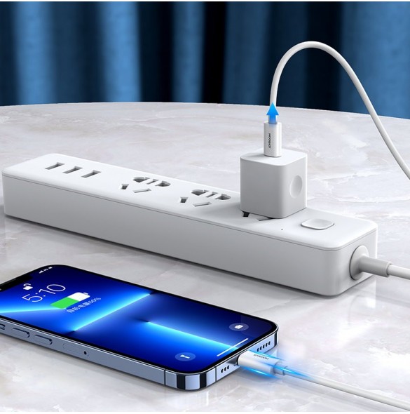 Joyroom-kabel MFi USB Typ C - Lightning 27W PD 1,2m vit (S-M430)