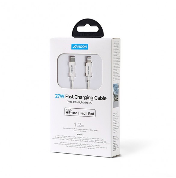 Joyroom-kabel MFi USB Typ C - Lightning 27W PD 1,2m vit (S-M430)