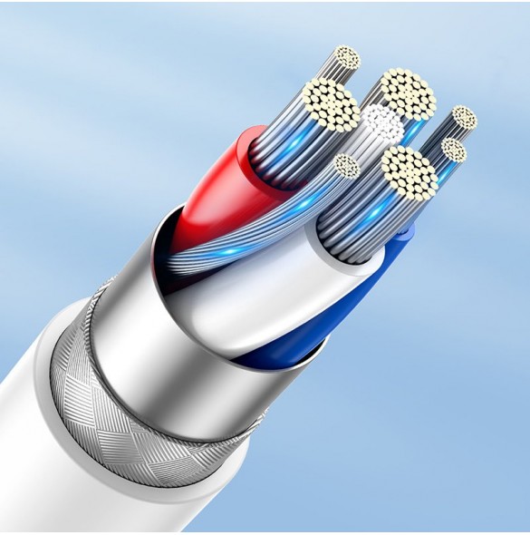 Joyroom-kabel MFi USB Typ C - Lightning 27W PD 1,2m vit (S-M430)