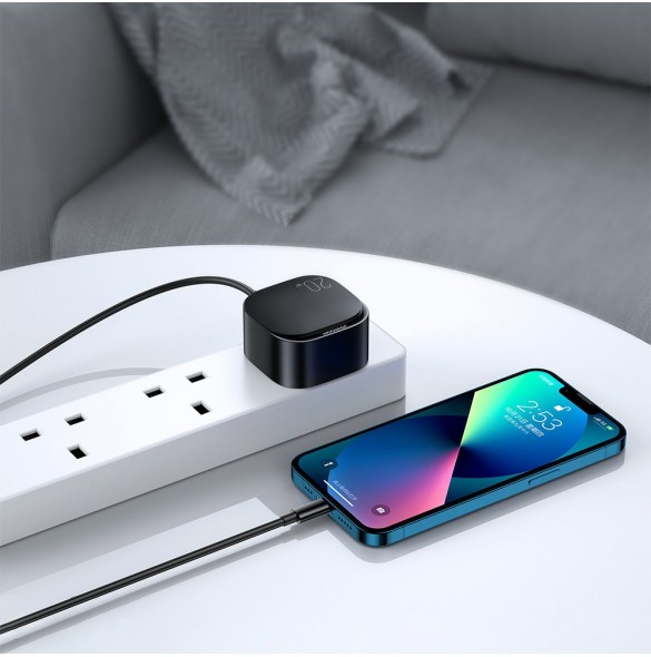 Liten snabb USB Typ C PD-laddare 20W UK-kontakt Vit (L-P210)