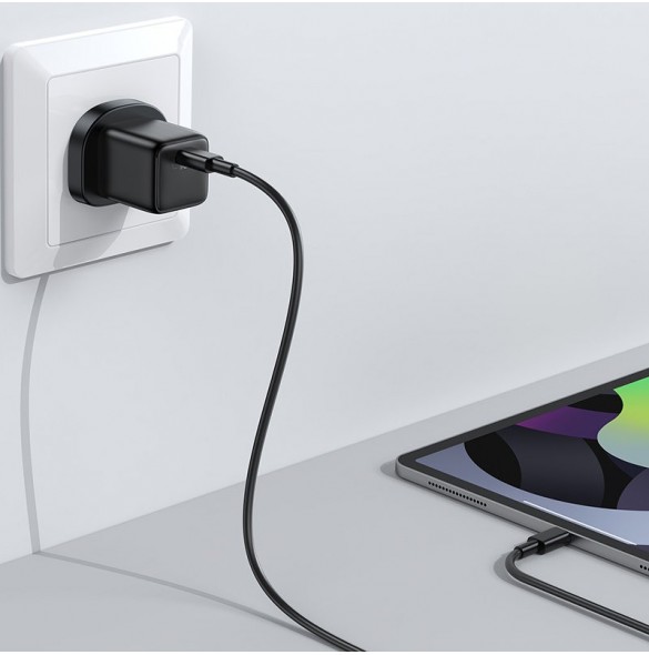 Joyroom liten snabbladdare USB Typ C PD 25W UK-kontakt svart (L-P251)
