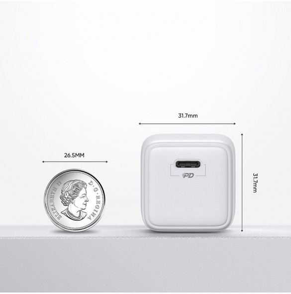 Joyroom Fast USB Typ C Väggladdare 25W 3A EU-kontakt Vit (L-P251)