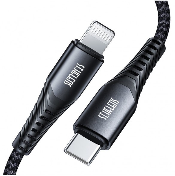 Joyroom MFI USB Typ C - Lightning-kabel 2,1A 1,8m svart (ST-C04 1,8M Svart)