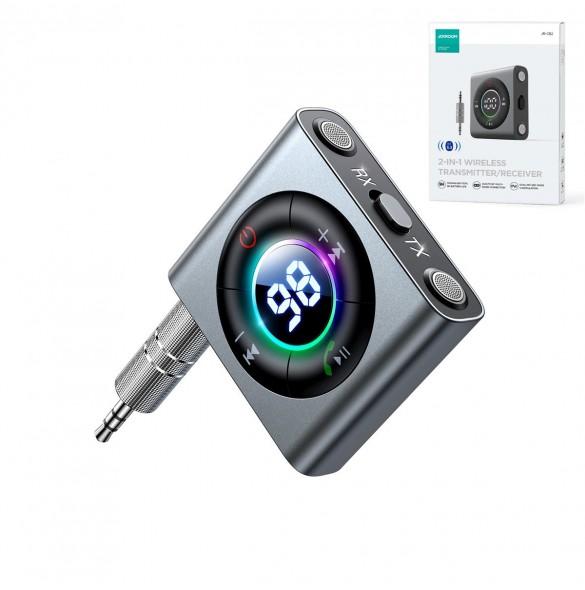 Joyroom Bluetooth AUX-sändare (sändare / mottagare) för bil, TV grå (JR-CB2)