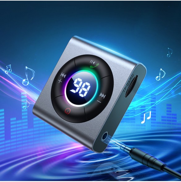Joyroom Bluetooth AUX-sändare (sändare / mottagare) för bil, TV grå (JR-CB2)