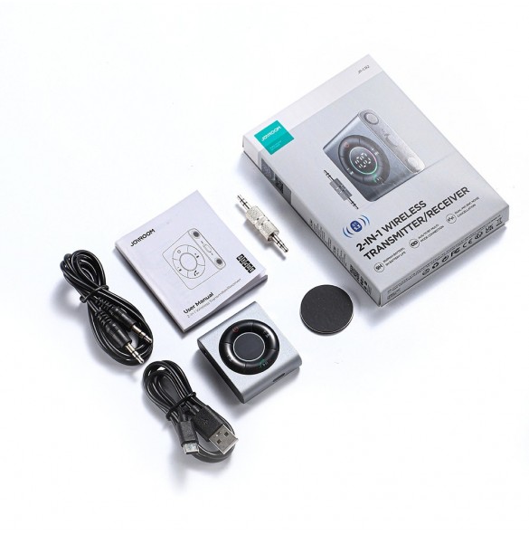 Joyroom Bluetooth AUX-sändare (sändare / mottagare) för bil, TV grå (JR-CB2)