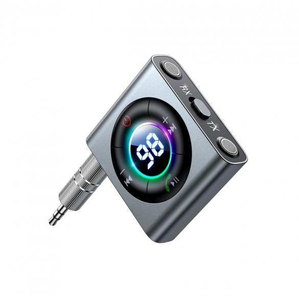 Joyroom Bluetooth AUX-sändare (sändare / mottagare) för bil, TV grå (JR-CB2)